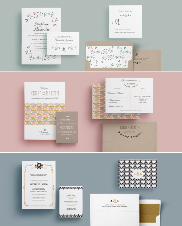 Les collections de faire part de mariage