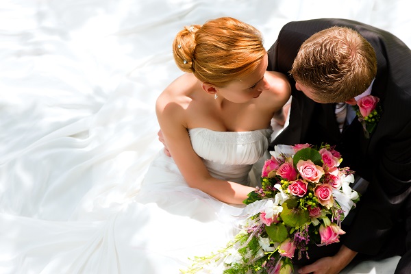 Personnalisation mariage d'un photophore en verre